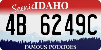 ID license plate 4B6249C