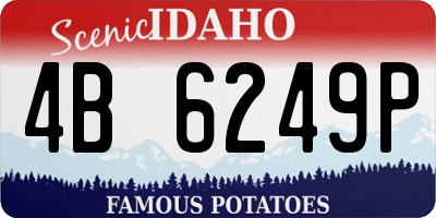 ID license plate 4B6249P
