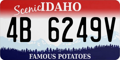ID license plate 4B6249V