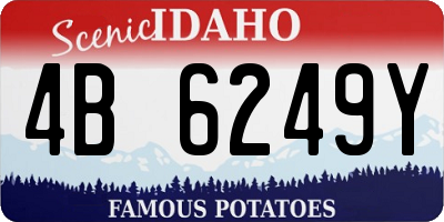 ID license plate 4B6249Y