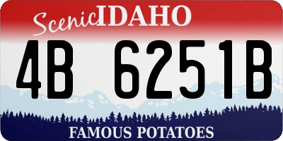 ID license plate 4B6251B