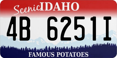ID license plate 4B6251I