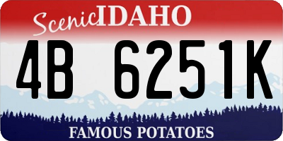 ID license plate 4B6251K