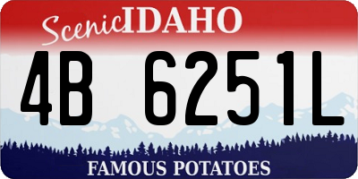 ID license plate 4B6251L