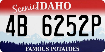 ID license plate 4B6252P
