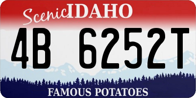 ID license plate 4B6252T