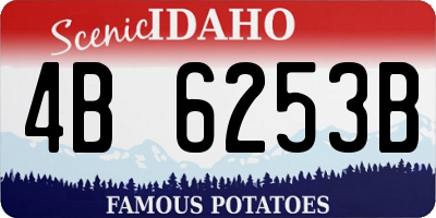 ID license plate 4B6253B