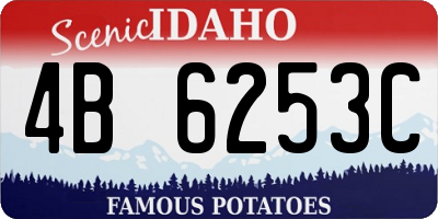 ID license plate 4B6253C