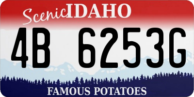 ID license plate 4B6253G