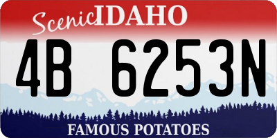ID license plate 4B6253N