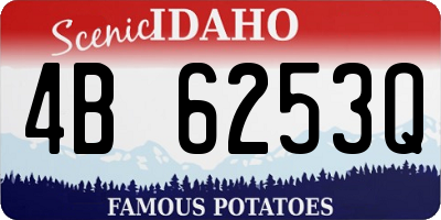 ID license plate 4B6253Q