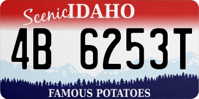 ID license plate 4B6253T