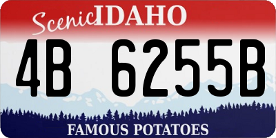 ID license plate 4B6255B