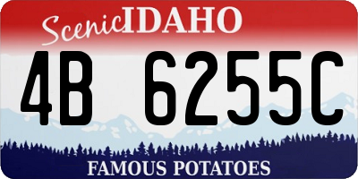 ID license plate 4B6255C