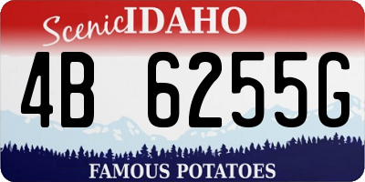 ID license plate 4B6255G