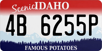 ID license plate 4B6255P