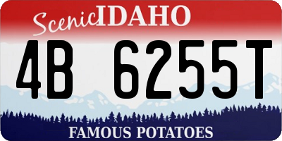 ID license plate 4B6255T