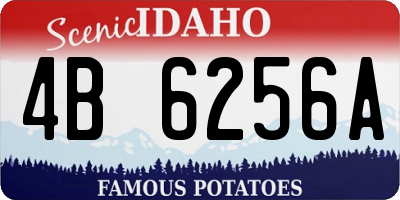 ID license plate 4B6256A