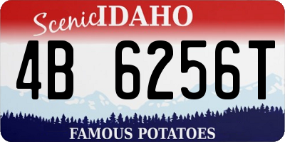 ID license plate 4B6256T