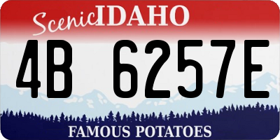 ID license plate 4B6257E