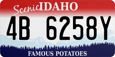 ID license plate 4B6258Y