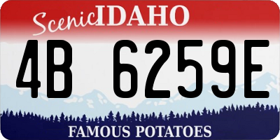 ID license plate 4B6259E