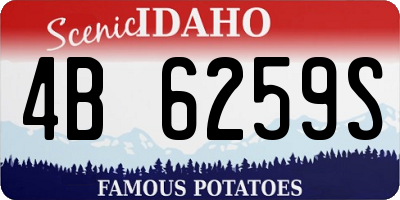 ID license plate 4B6259S