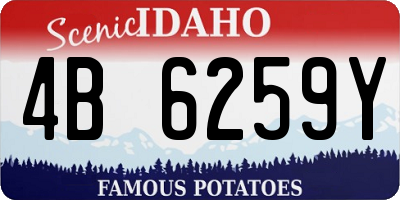 ID license plate 4B6259Y
