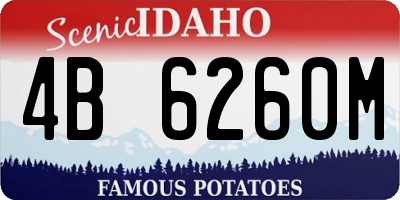ID license plate 4B6260M