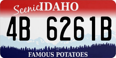 ID license plate 4B6261B