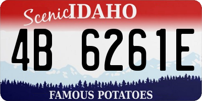 ID license plate 4B6261E
