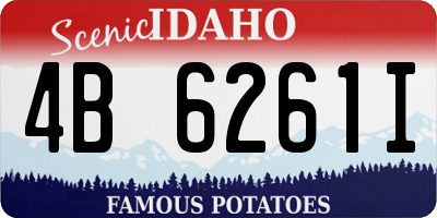 ID license plate 4B6261I