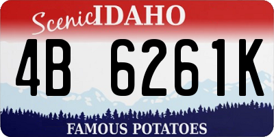 ID license plate 4B6261K