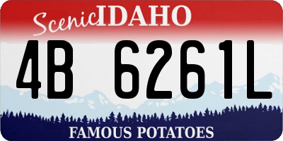 ID license plate 4B6261L