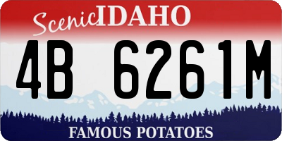 ID license plate 4B6261M