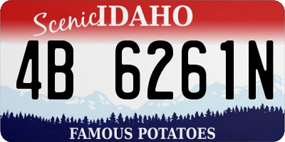 ID license plate 4B6261N