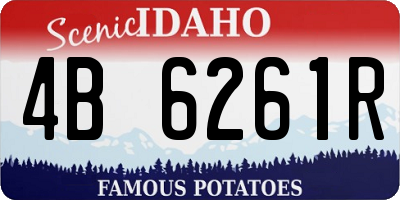 ID license plate 4B6261R