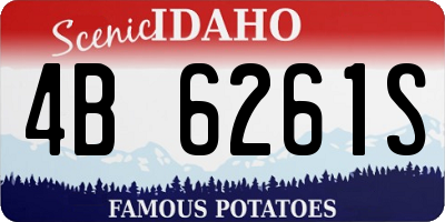 ID license plate 4B6261S