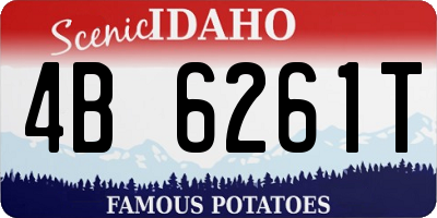 ID license plate 4B6261T