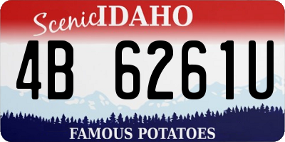 ID license plate 4B6261U