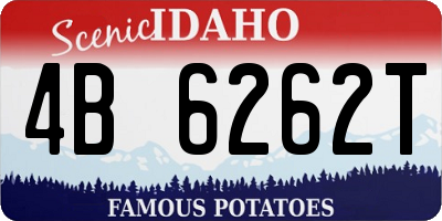 ID license plate 4B6262T