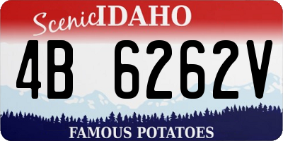 ID license plate 4B6262V