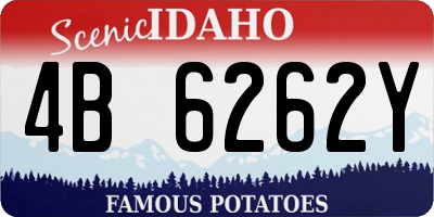 ID license plate 4B6262Y