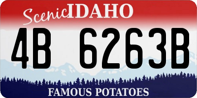 ID license plate 4B6263B
