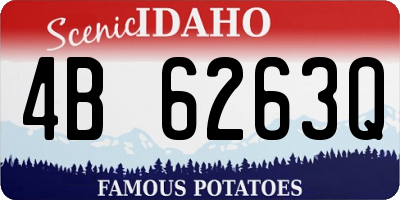 ID license plate 4B6263Q