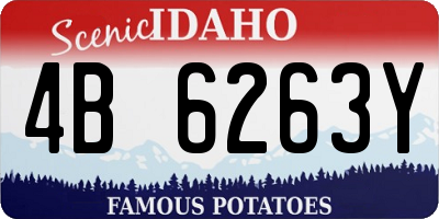 ID license plate 4B6263Y
