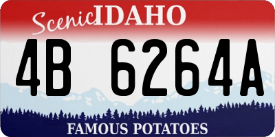 ID license plate 4B6264A