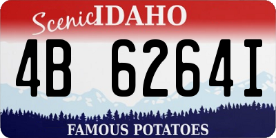 ID license plate 4B6264I