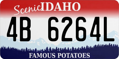 ID license plate 4B6264L