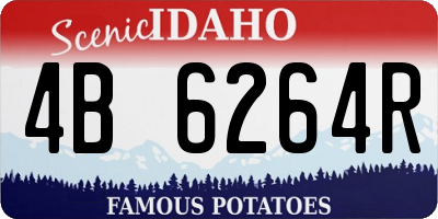 ID license plate 4B6264R